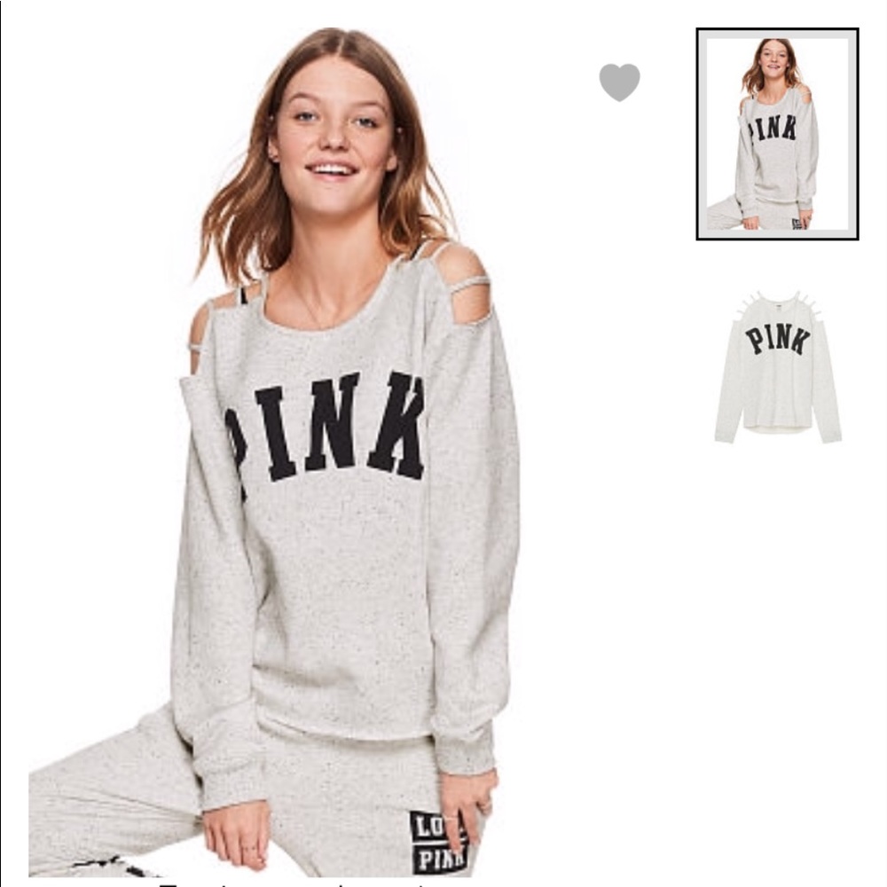 VS Pink Crew sweater.